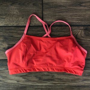 Athletic works coral color XXL crisscross back workout bra